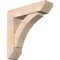 Ekena Millwork Thorton Slat Smooth Bracket w/ Offset Brace, Douglas Fir, 7 1/2"W x 30"D x 30"H BKT0806X30X30THR06SDF - alternate 1